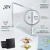 Magnetic Fridge Decor 10 Sets DIY Acrylic Magnet Kit, Square Refrigerator Durable Magnets Crafts, Clear Picture Photo Holder for Home Office