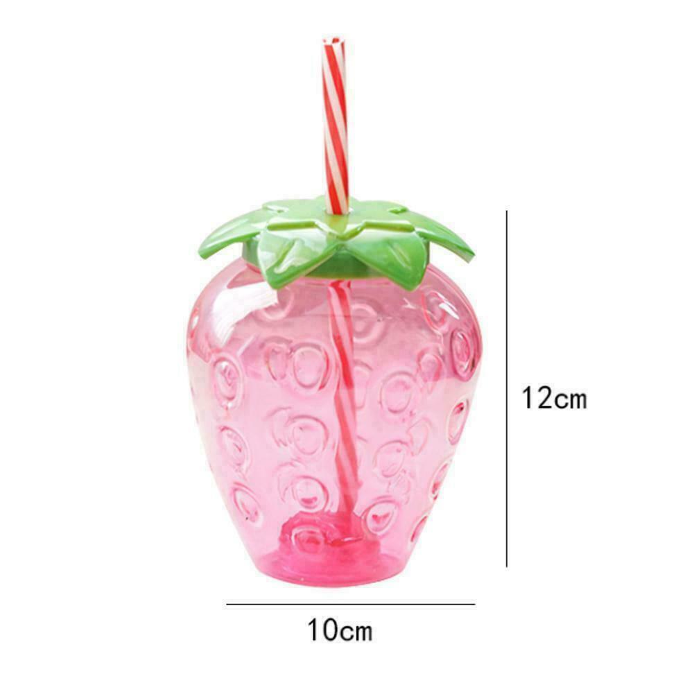 500ml Summer Cute Strawberry Straw Cup Plastic Cup Tea Milk Cup L6P5 500ml Summer Cute Strawberry Straw Cup Plastic Cup Tea Milk Cup L6P5