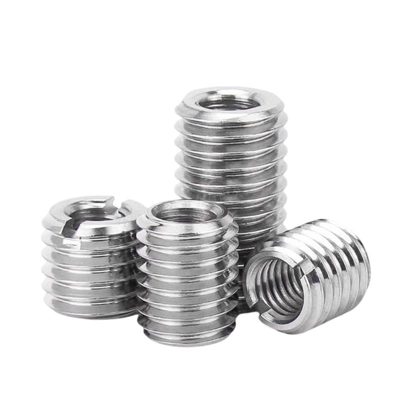 10Pcs Insert Nut Sleeve 2-M16 Inside Outside Thread Adapter Screw Nut Insert Sleeve Converter Nut Coupler Enduring