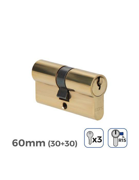 Vložka dveřního zámku 60mm (30+30MM) Šířka Vačky R15 3 Klíče Včetně Edm