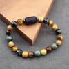 1PC 12 Zodiac Signs for Friends Lovers Stone Beaded Bracelet with Polished Natural Stone Adjustable Couples Friendship Minimalist
