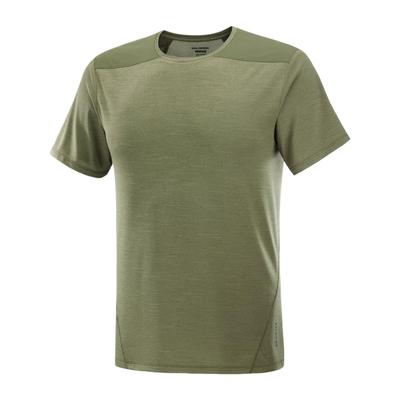 Atmungsaktives Slim Fit Schnelltrocknendes Weiches Kurzarm-T-Shirt Herren Oberteile Weinblatt C24755