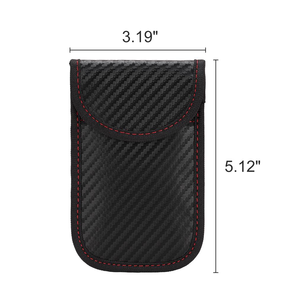 2-10PCS Car Key Signal Blocker Case Faraday Cage Fob Pouch Keyless Entry RFID Blocking Shielding Bag Car Accessories