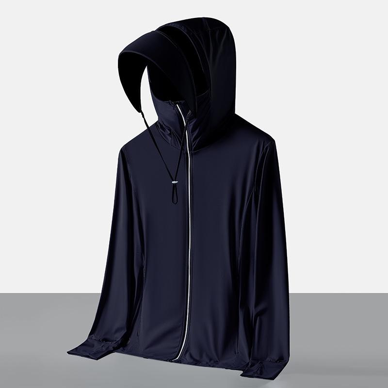 Summer New Sunscreen Clothes Men's and Women's Vinyl Ice Silk Sunscreen Clothes Upf100 + High-power Sunscreen Fishing Clothes Men's