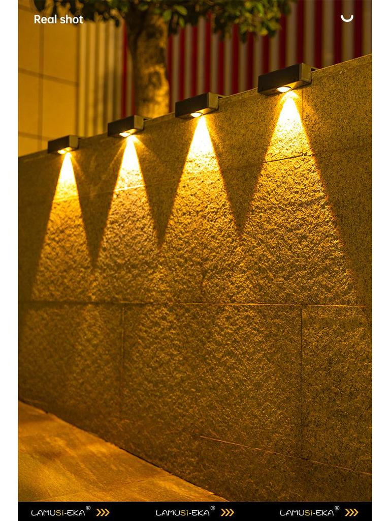 Solar Outdoor Courtyard Spotlight: Home & Street Lighting for Garden, Balcony, Wall Wash, and Enclosure Ambience