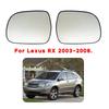 Rear View Mirror Glass Passenger/Driver Side Door Rear View Side Door Mirror Glass Easy Installation for RX 2003-2008