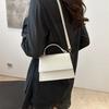 Chic Minimalist Women's Sling Bag Summer 2024 Trendy Pu Leather Square Handbag For Daily Use