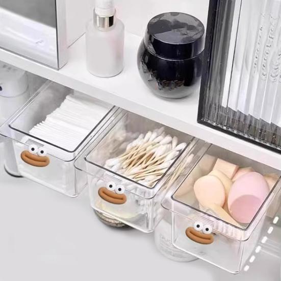 Storage Rack Smooth Pull Transparent Visual Slide Rail Buckle