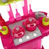 Simulation Kitchen Toy Set Children Cooking Tableware Toys with Light Sound Effect