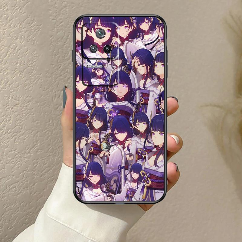 Genshin Impact Raiden Shogun Case For Xiaomi 13T 14T 15T Pro 14 15 Ultra 17 Pro Max POCO F8 F7 F5 F6 X3 X5 X6 X7 Pro Cover