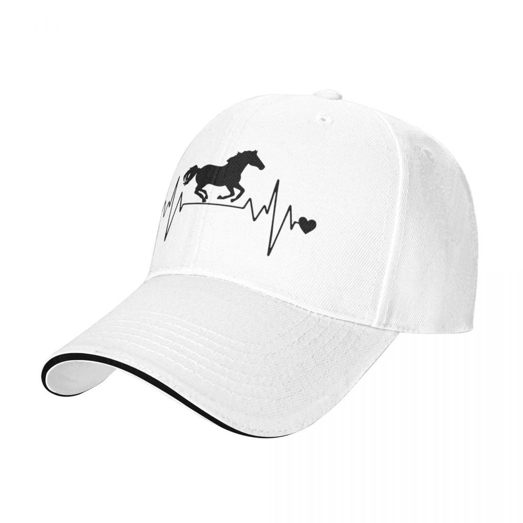 Horse Heartbeat Vintage Baseball Caps Snapback Baseball Hats Breathable Casual Casquette Outdoor for Men And Women