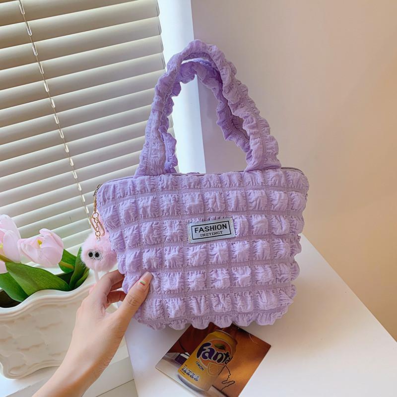 Chic Canvas Handbag For Women Trendy Summer Small Square Bag In Multiple Colors