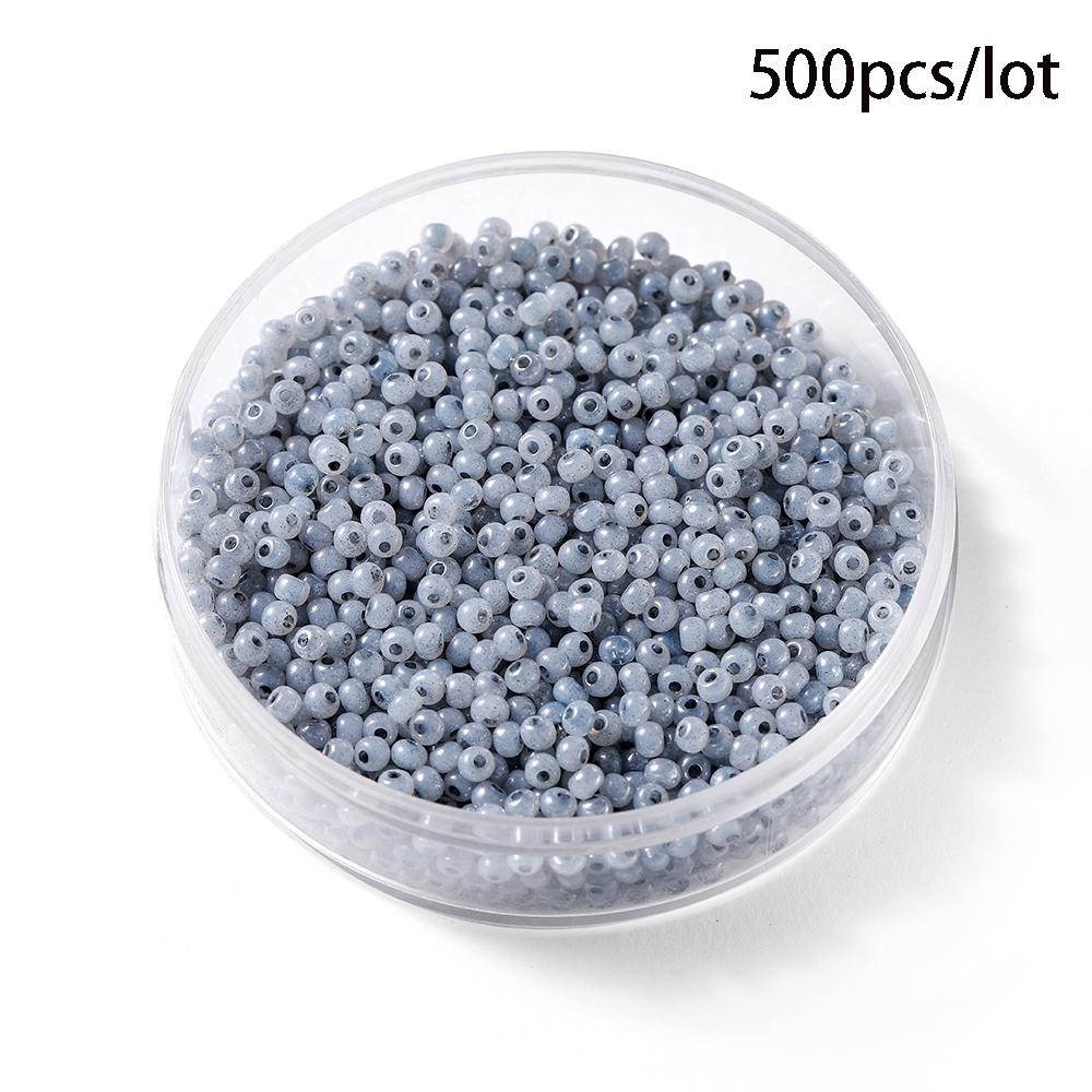 500/800Pcs/Lot 2/3mm Candy Color Glass Seed Beads Cute Bulk Small Bead Bracelet Handicraft for DIY Jewelry Making Accessories