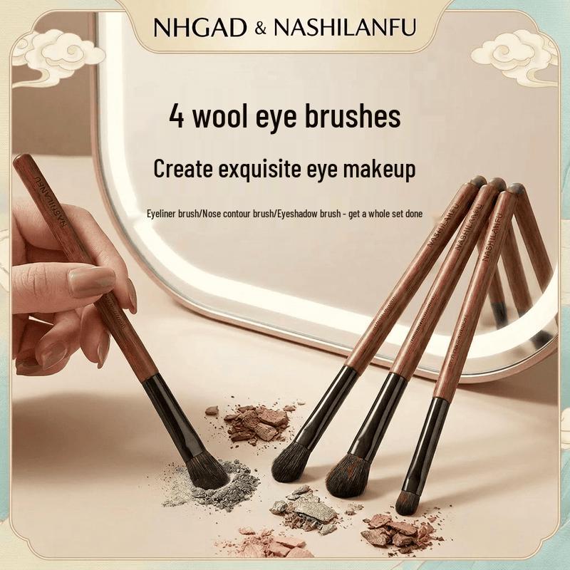 NHGAD Professional Wool Makeup Brush Sets