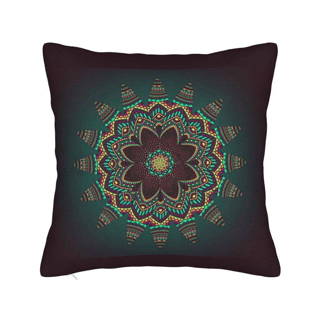 Moroccan Bloom Mandala Square Pillowcases Polyester Bed Car  Cushion Cover Creative Decor Pillow Cover 4545