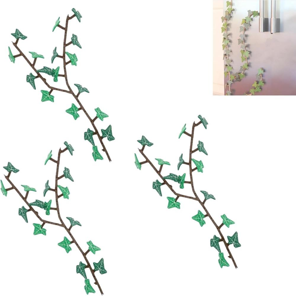 

Смешные магниты на холодильник Магнит на холодильник Плющ обыкновенный 3D-печать Искусственный плющ Список покупок для холодильника 3Set Green