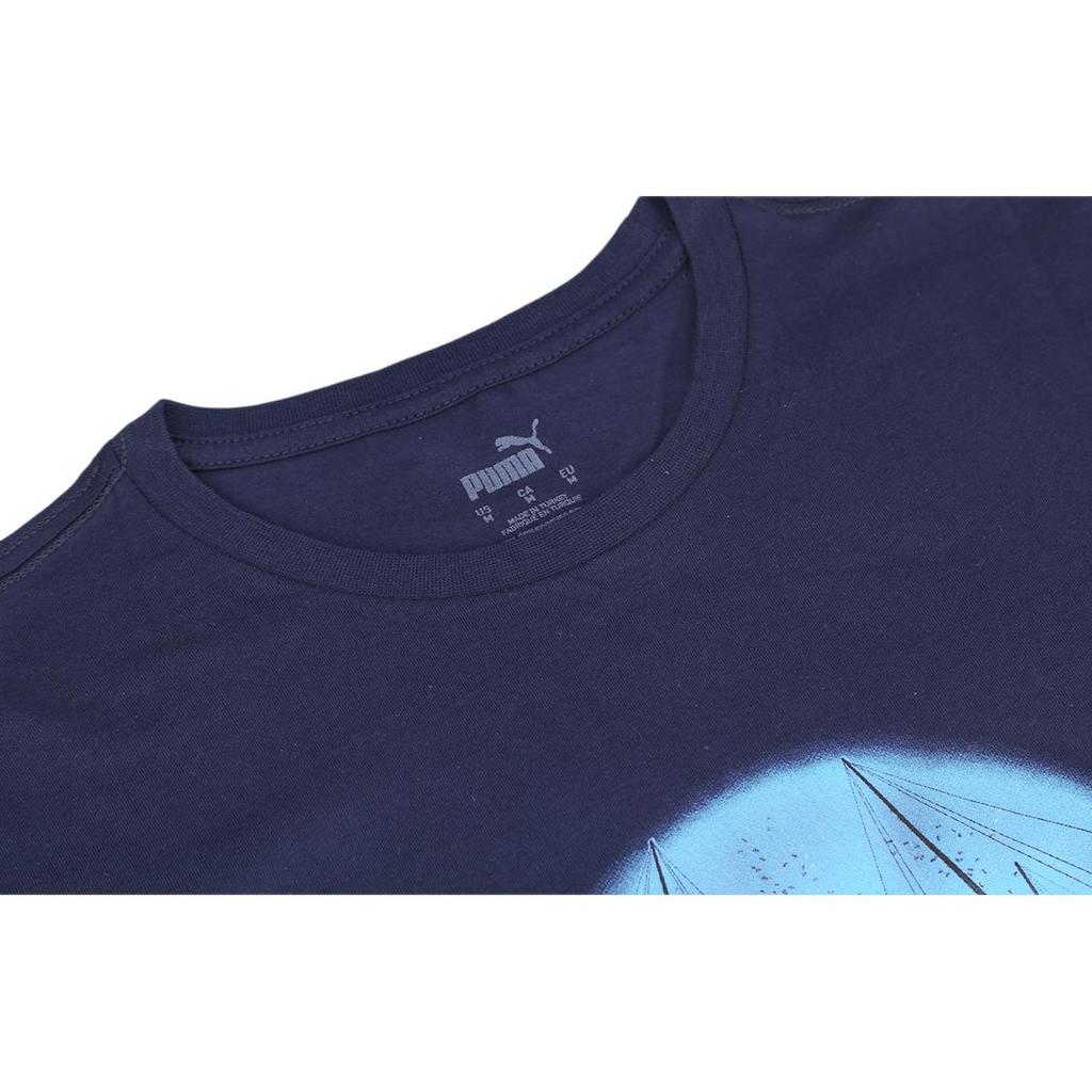 Puma Mcfc Winners Tee Men Tops Navy-Blue 773778-01