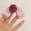 Haarspange Rose im koreanischen Stil - Schleife für Hinterkopf, Hochsteckfrisur oder Seitenpony