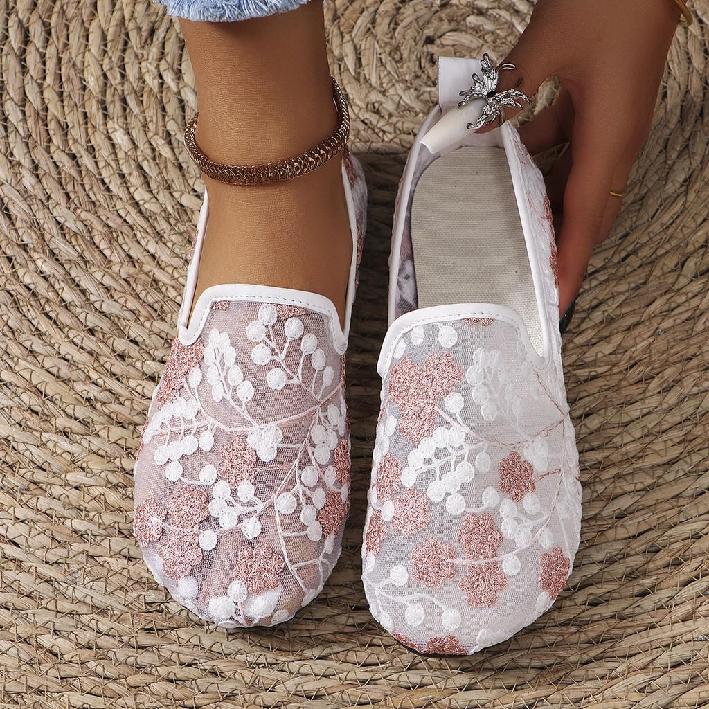 FEMEIE NOUĂ Pantofi Plati Femei Mesh Hollow Outs Pantofi Mocasini din piele naturală Pantofi de mers