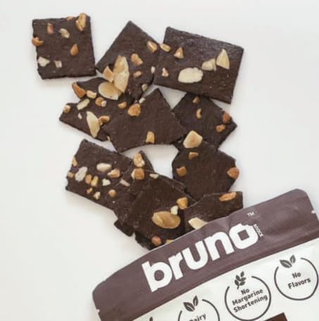 Bruno Crispy Brownie 3-Flavor Assortment Set (Thai Tea Brownie 60g, Mocha Brownie 60g, Chocolate Brownie 60g) - 3 Bags of Each Flavor, Total 9 Bags. G