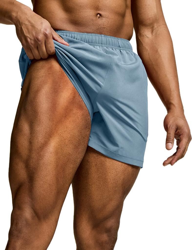 Tesla Running Shorts with Inner Active Dry Athlete Men's Breathable, Moisture-Wicking, Quick-Drying Dri-Fit Lining, 5-Inch Length, Shorts,