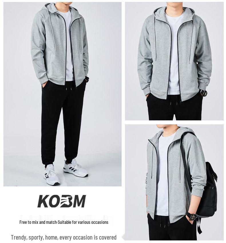 Men's 2023 Spring/Autumn Casual Versatile Jacket - Trendy, Handsome, Loose-fit Sweatshirt