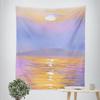VIKAMA Healing Seaside Sunset Tapestry Bedroom Headboard Balcony Wall Decor Tapestry InstagramStyle Artistic Room Decor