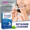 Portable 30-Count Denture Cleaning Tablets Deep-Cleaning Denture Cleanser Daily Denture Care Antibacterial & Odor-Eliminating