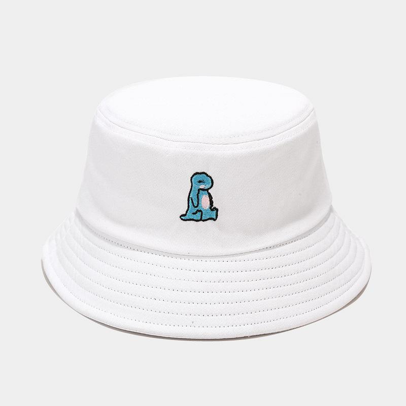 New cute cartoon little dinosaur pattern bucket hat male and female students outdoor leisure visor tide basin hat
