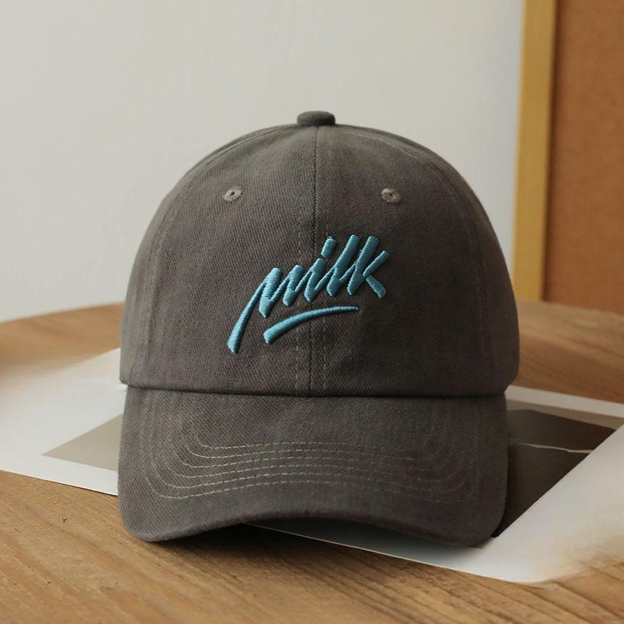 Autumn Three Dimensional Embroidered Baseball Cap Korean Style Student Couple Versatile Hat Wide Brim Soft Top Baseball Cap Men and Women