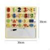 Number Puzzles Board 30x30cm Motor Skills Valentines Day Gifts Preschool Learning