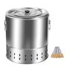 BBQ Grill Bucket Uniform Heat Smokeless for Grilling Backpacking Camping