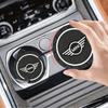 2 Pezzi Tappetini in Silicone per Portabicchieri Auto Antiscivolo Adesivi Interni Accessori Per MINI One Cooper S JCW R50 R53 R55 R56 Clubman
