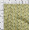 oneOone Cotton Flex Dark Mustard Fabric Floral Fabric For Sewing Printed Craft Fabric By The Yard 40 Inch