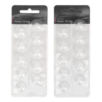 10 PIÈCES Amplificateur Sonore Manchon Clic Double Couche Fermé Tympan Tête Aide Auditive Dômes Embouts pour MiniFit