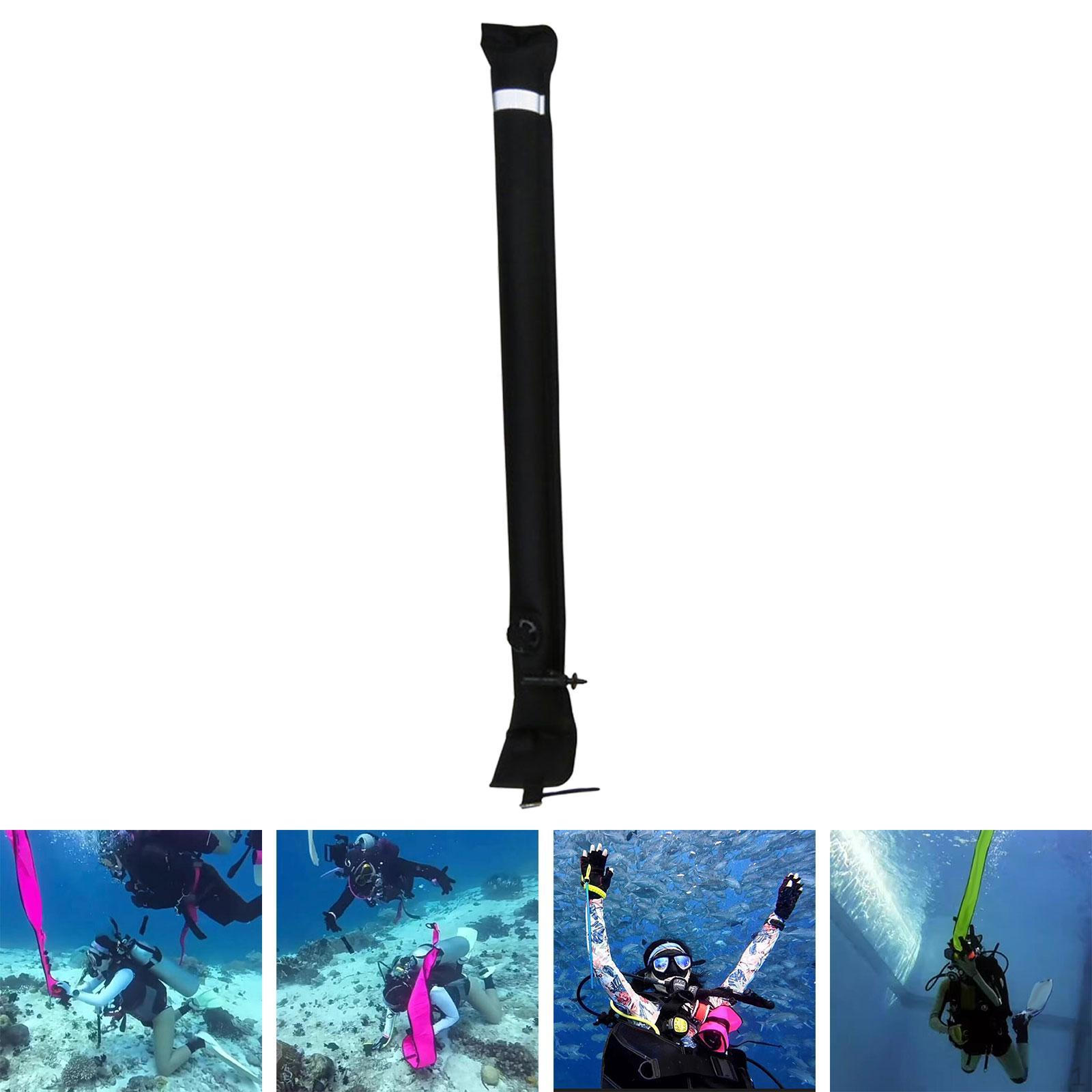 

Дайвинг Поверхностный маркер Буй Поплавок Снаряжение Высокая Видимость Для Начинающих На Открытом Воздухе Black 4.5cm Valve