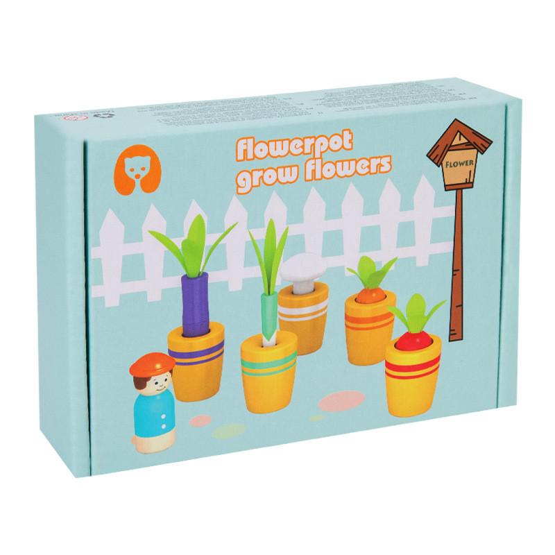 Planting Early Learning Cup Puzzle Toy For Kids Cognitive Recognition Color