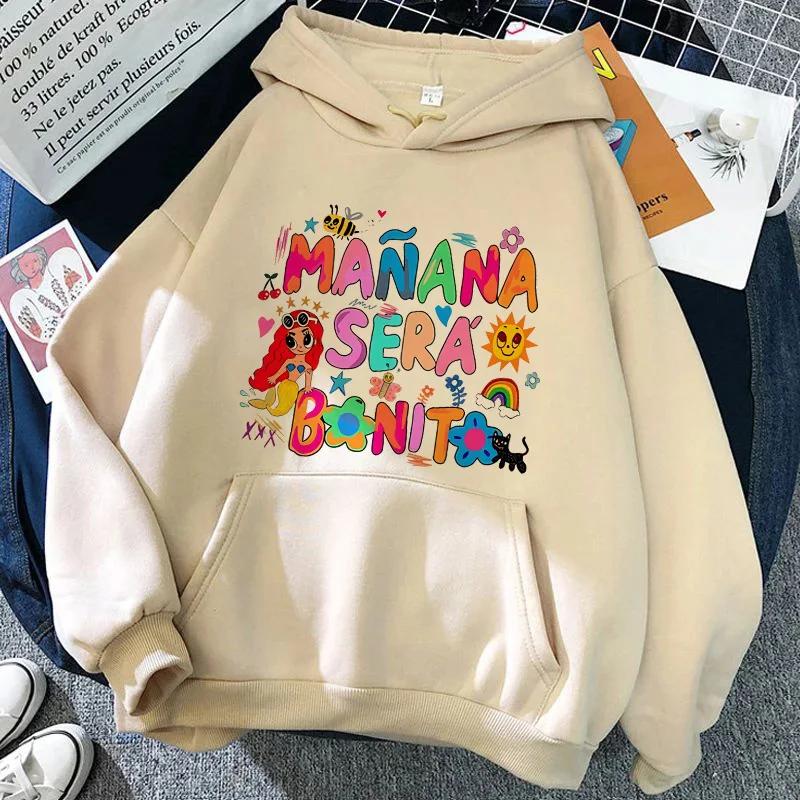 Mañana Será Bonito Hoodie Karol G Mañana Será Bonito Grafik Damen Bichota Warmes Sweatshirt