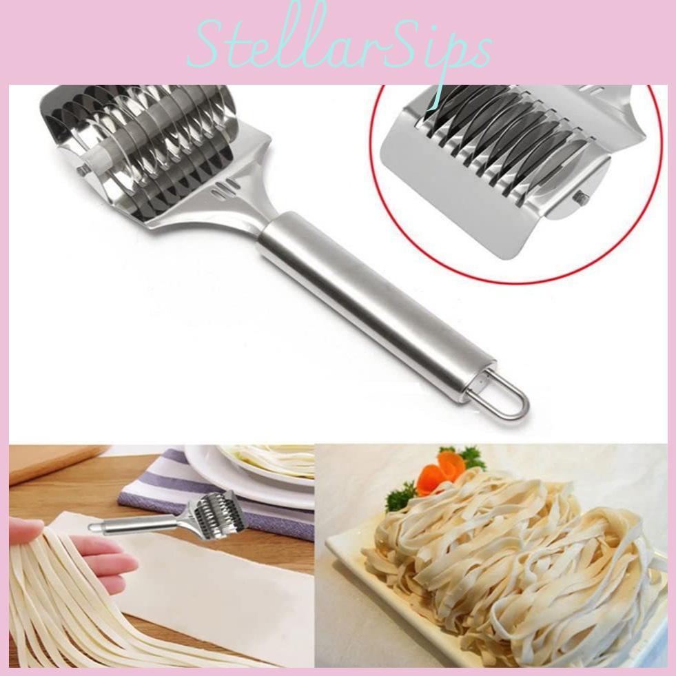 Elegant Steel Stainless Noodle Slicer Contemporary Kitchen Essential Dough Tool