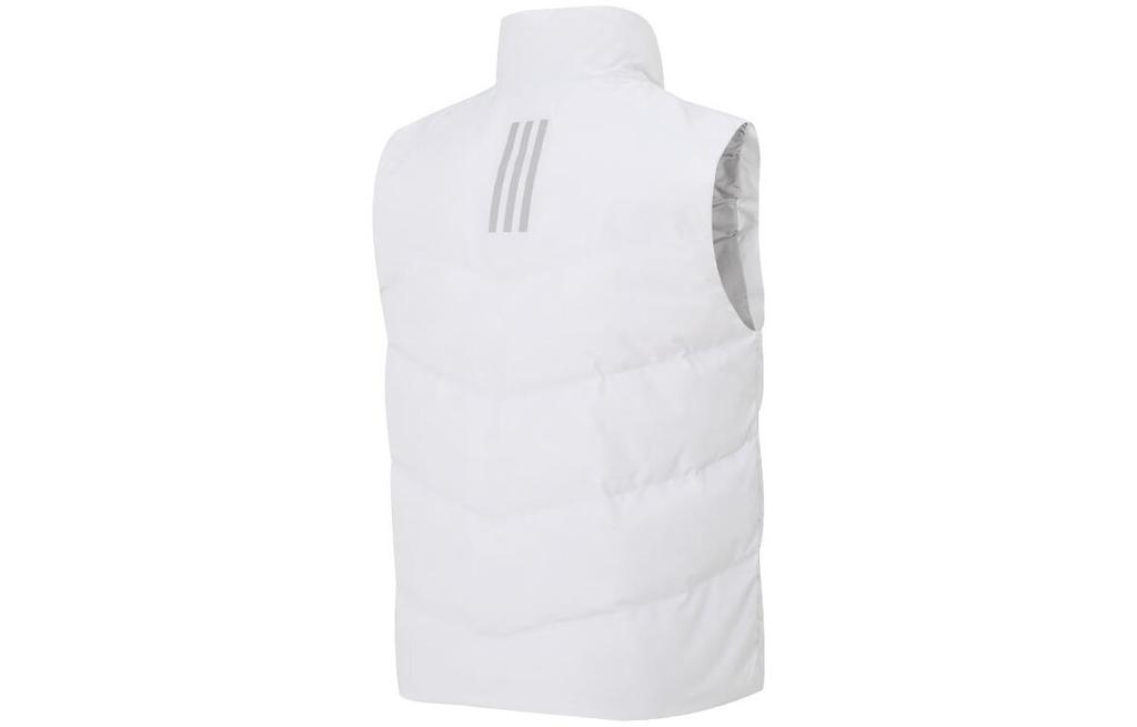 Men's Adidas Down Vests Men's White Stand Collar Moderate Other