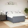 Maison Exclusive - Sommier à lattes de lit et matelas Gris foncé 140x190cm Velours