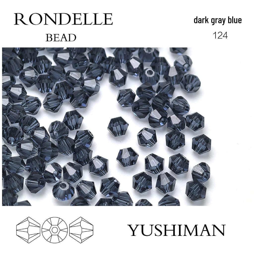 4mm Rhombus Beads - 200 Czech Quality Double Crimp Top Beads for DIY, Shuttle Weaving, and Embroidery