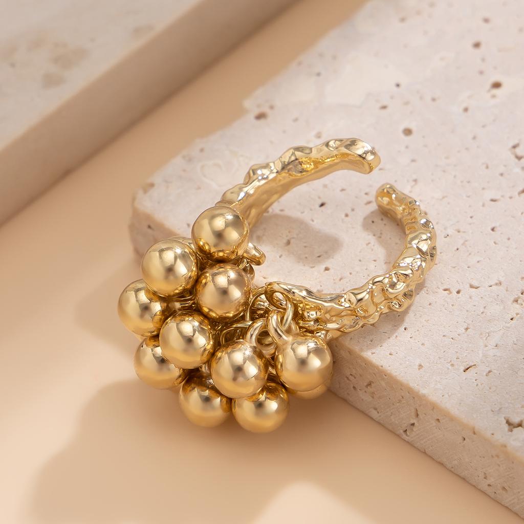 Irregular Hollow Winding Ring, Niche Design, Open Mouth Ring, Personalized And Versatile Bracelet