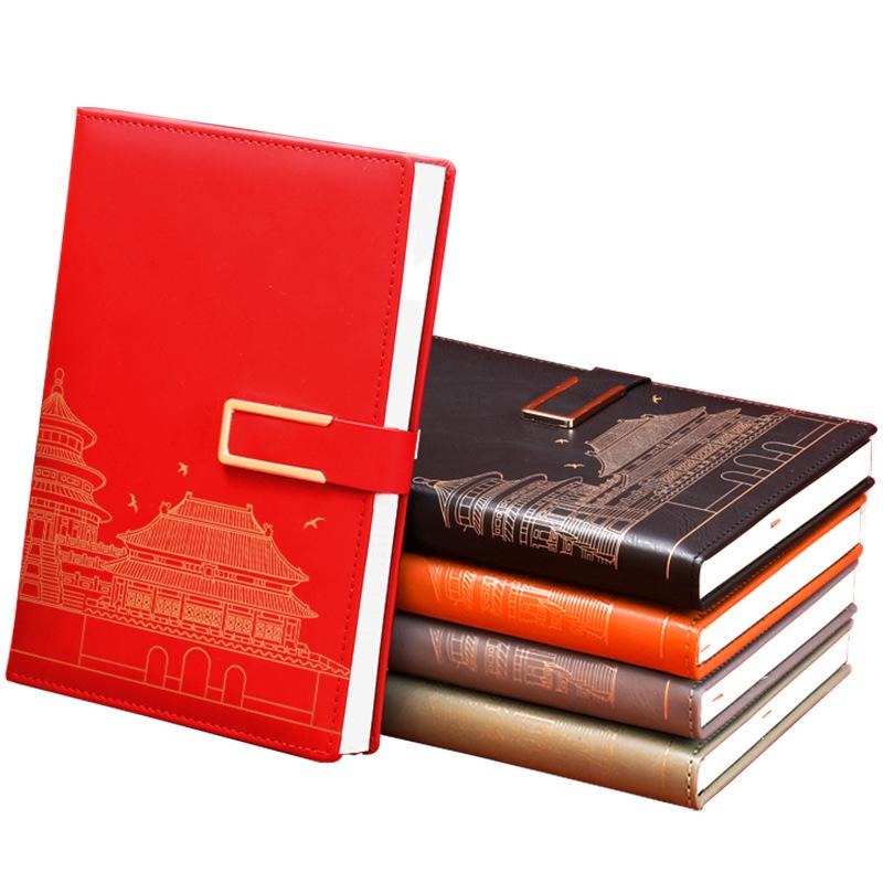 Guochao A5 Custom Diary - Retro B5 Thick Office Notebook with Logo