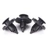 50X 8Mm Auto Car Bumper Fender Retainer Push Black Plastic Fixed Clips Fasteners