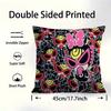 Cute H-Hysteric M-Mini Office Cushion Pillowcase Car Cushion Cover45X45Cm Lumbar Pillowcase Sofa Pillowcover