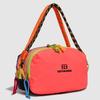 Spliced Contrast Shoulder Bag Multi-compartment Large Capacity Waterproof Crossbody Bag