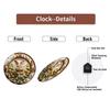 30x30cm Round Glass Wall Clock An Indispensable Item for a Well-Dressed Room