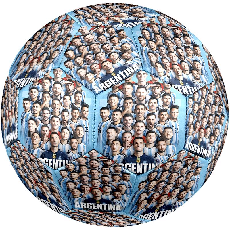 1pc FIFA World Cup Theme Pattern Football, Standard Size 5 Soccer Ball Stylish Sport Football for Competition Play and Training