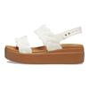 Crocs Pohodlné ležérne sandále na jednom remienku 4,5 cm Dámske sandále Biela 209977-0WV